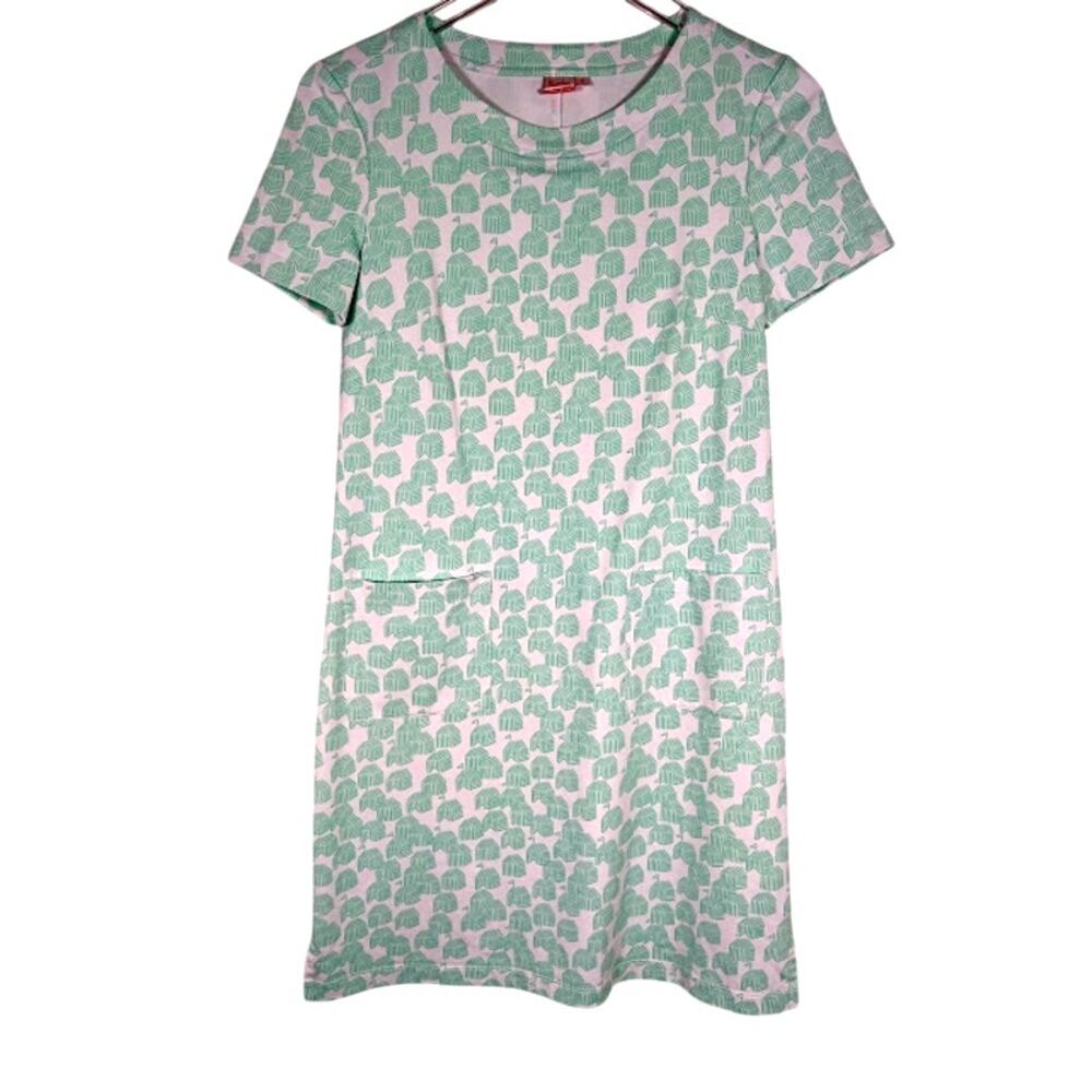 Persifor Carter Shirt Dress S with Pockets in Peppermint Cabana Casual Preppy